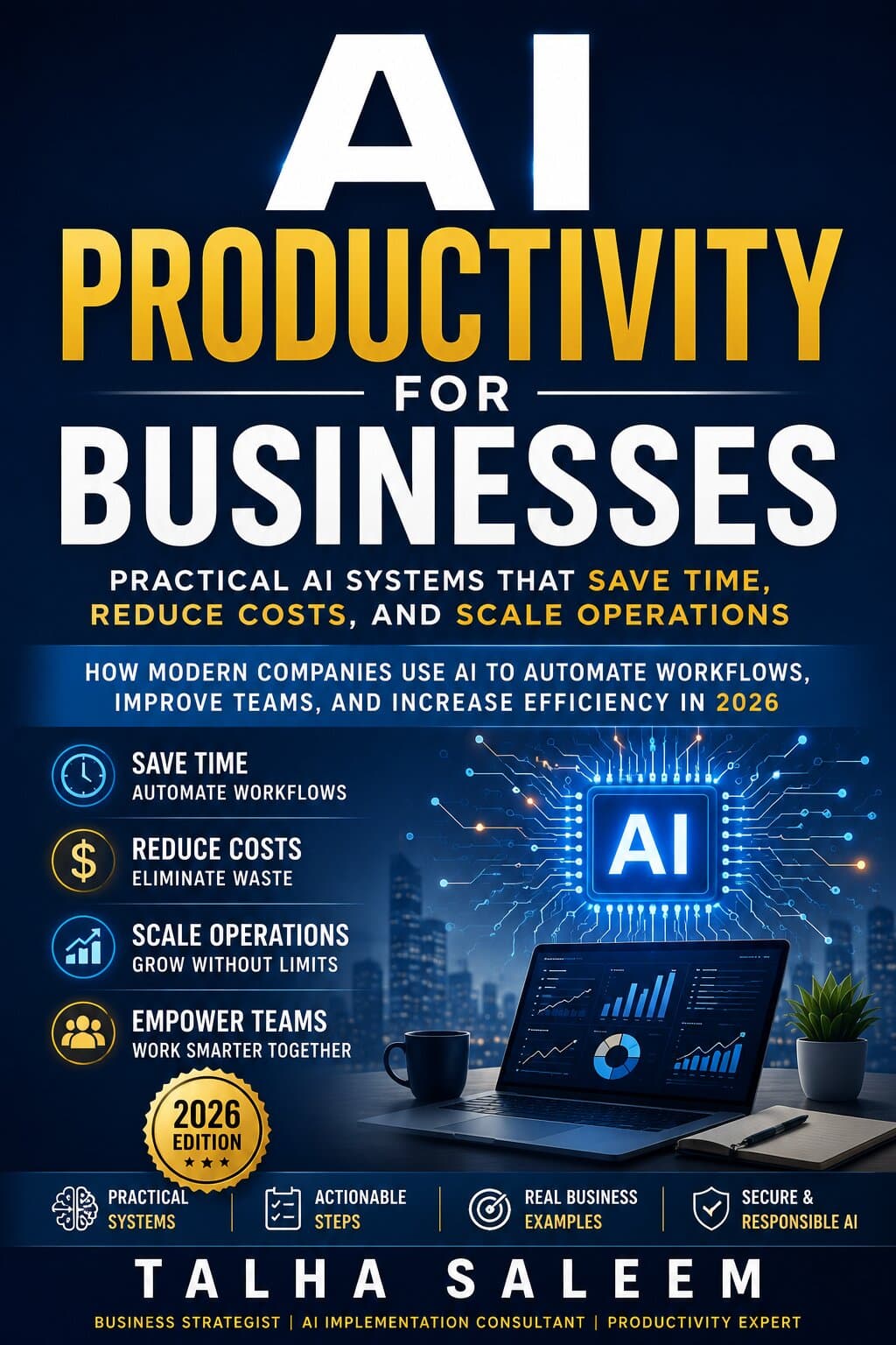 AI Productivity for Businesses: Practical Operations - ebook cover
